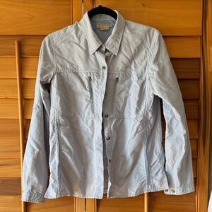 Exofficio Women's Light Blue Button Down Shirt size medium